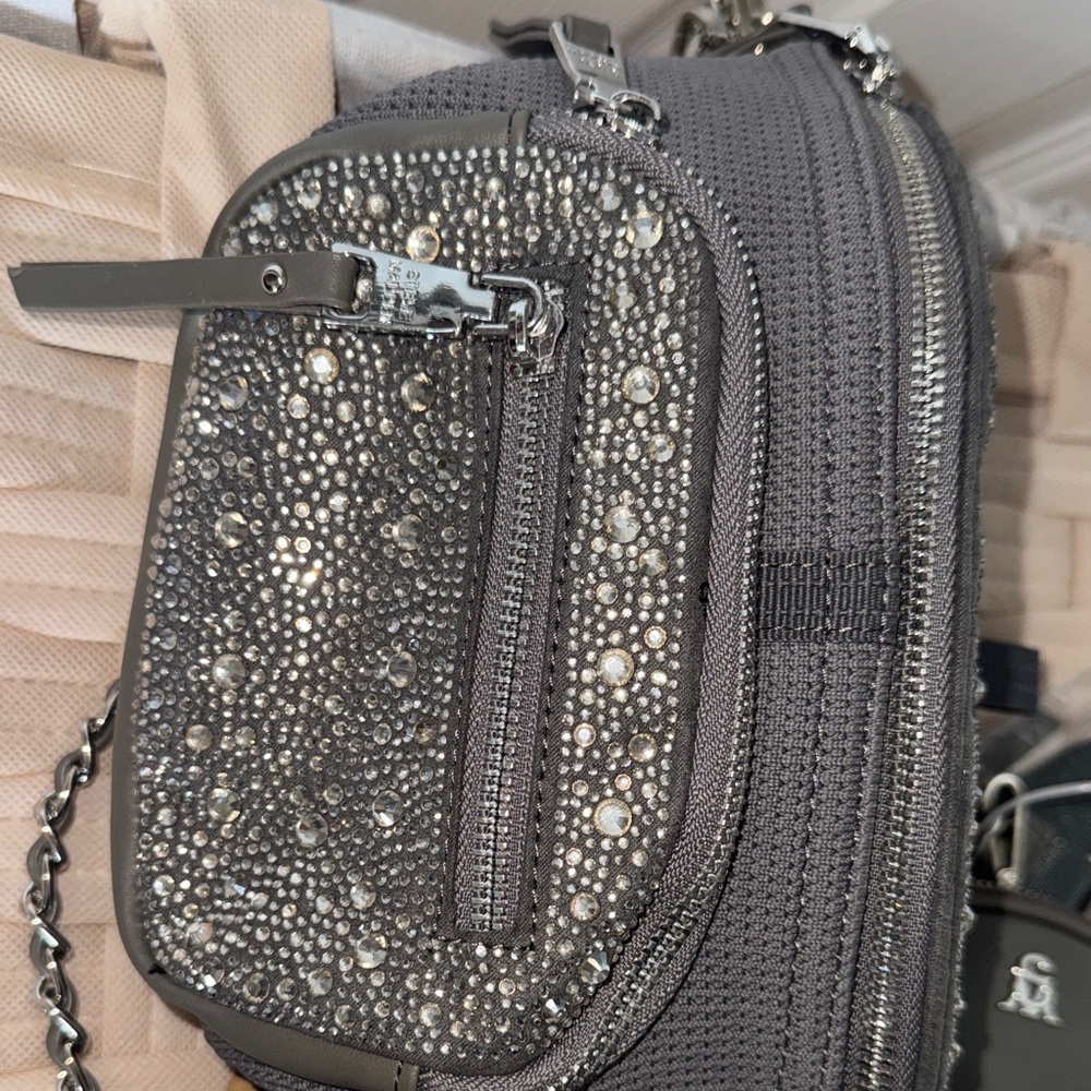 Gray Sparkle Crossbody Belt Bag - Picture 8 of 12
